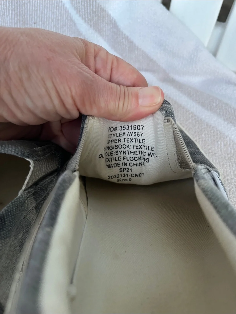 J. Crew Men’s Camo Canvas Slip-On Sneakers - Olive Green/Gray